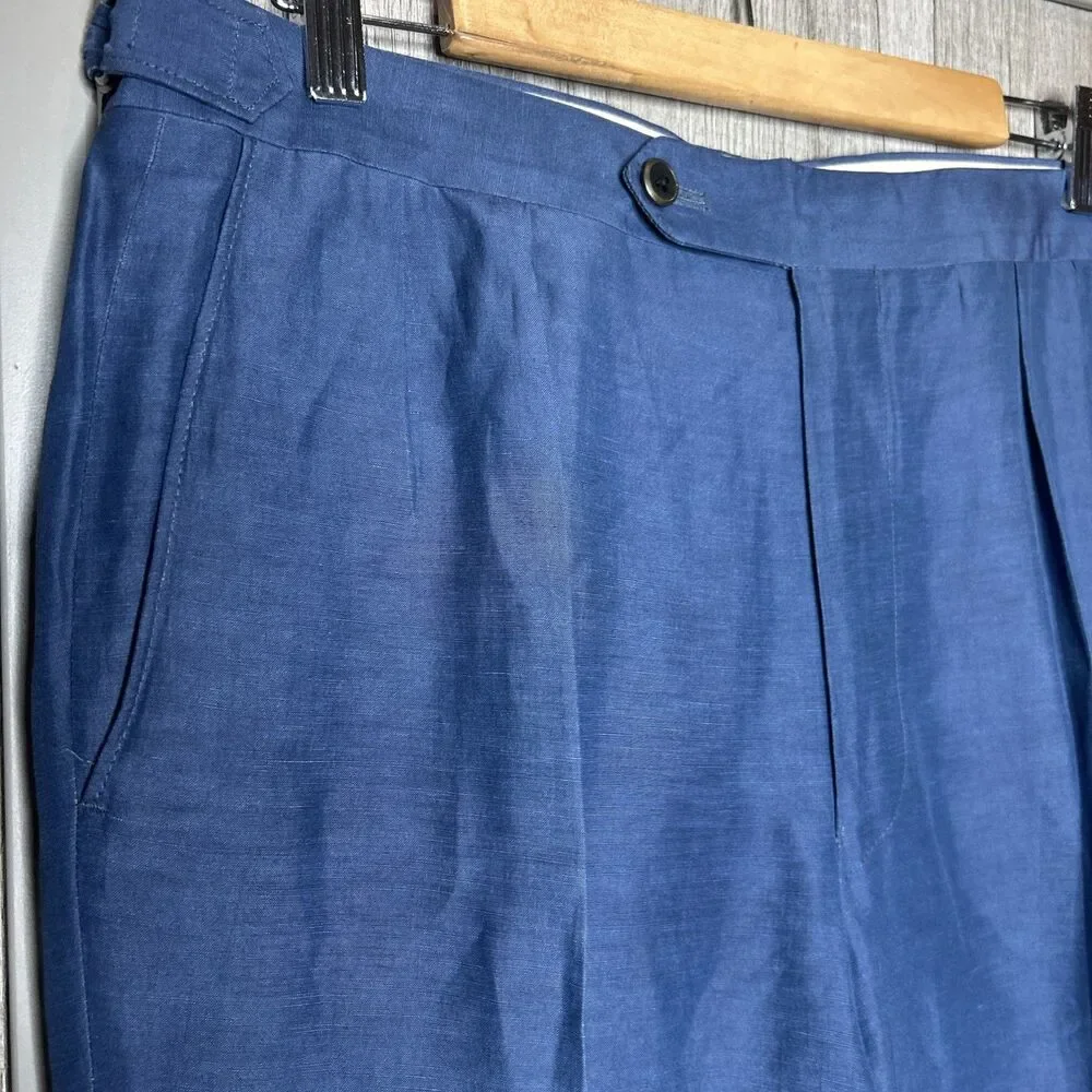 Paul Stuart John Pants Trousers Linen Silk